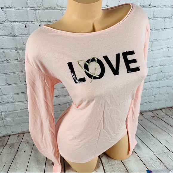 VS Victoria’s Secret LOVE Bling Lounge Shirt - Picture 5 of 8